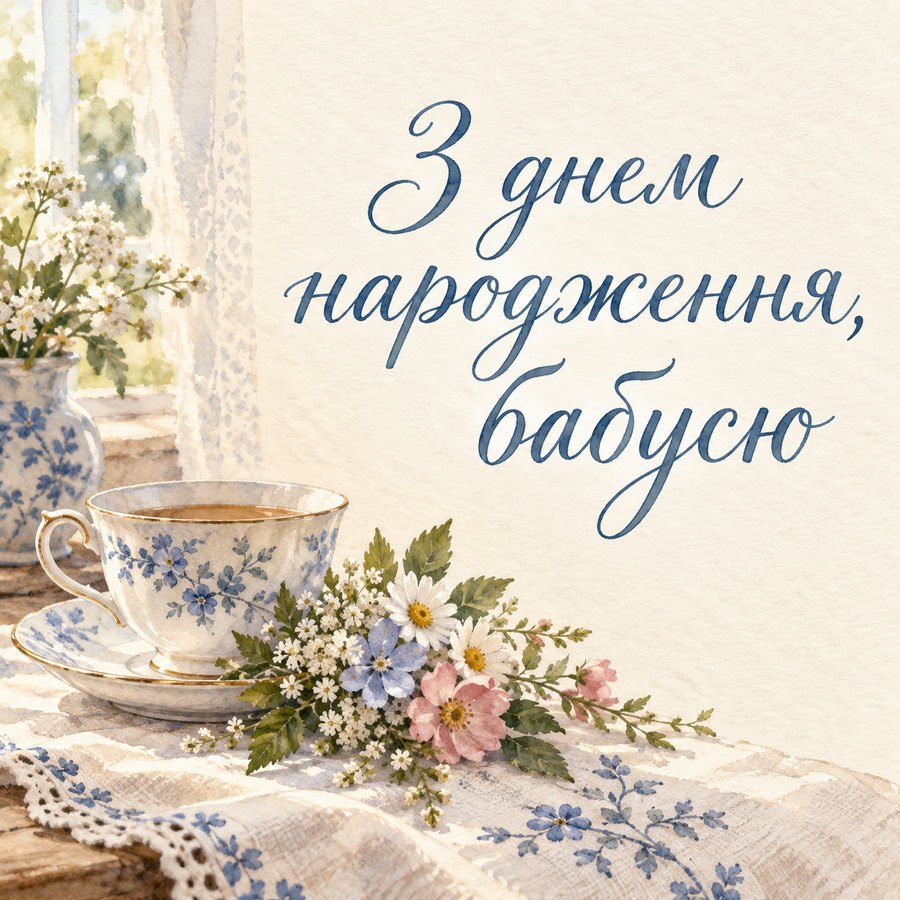 З днем народження, бабусю