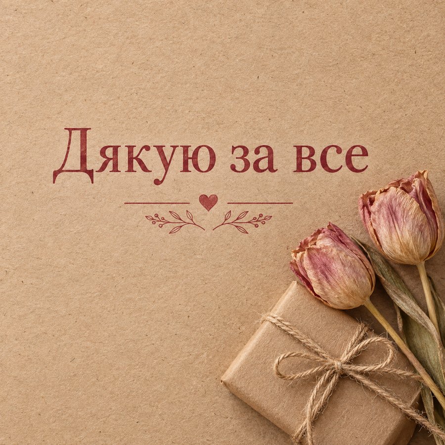 Дякую за все