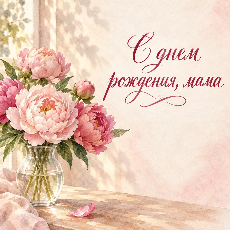 С днем рождения, мама