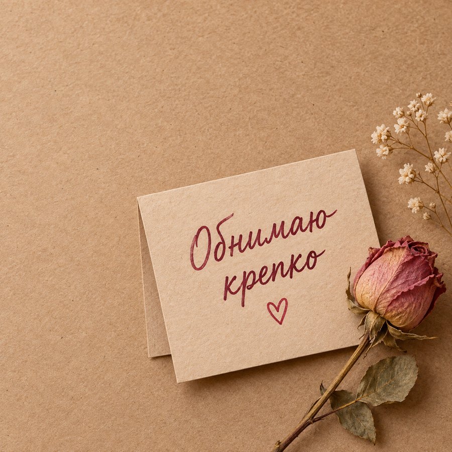 Обнимаю крепко