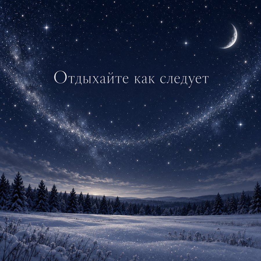 Отдыхайте как следует