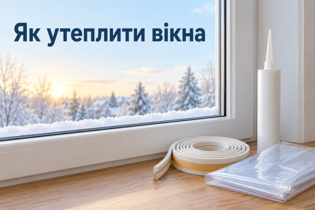 Як утеплити вікна на зиму, щоб не дуло: пластикові та деревʼяні Ущільнювач, герметик і плівка на підвіконні