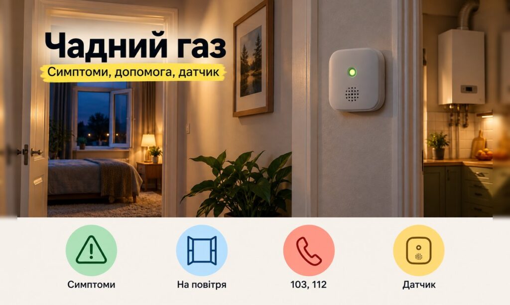 Чадний газ: симптоми отруєння, перша допомога і датчик Чадний газ: датчик чадного газу на стіні в коридорі біля газового котла